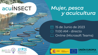 banner del evento mujer, pesca y acuicultura